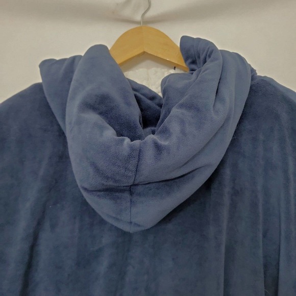 The Comfy Blanket Navy Blue Hoodie Sweatshirt Pullover One Size Long Sleeve - Picture 9 of 10